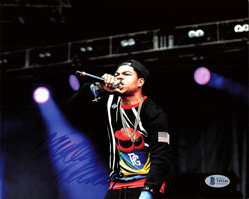 Taylor Bennett signed 8x10 photo BAS Beckett Autographed
