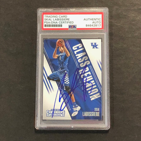 2016-17 Contenders Draft Picks Class Reunion #10 Skal Labissiere Signed Card AUTO PSA Slabbed Kentucky