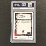 2008-09 NBA Fleer #100 Dorell Wright Signed Card AUTO PSA Slabbed Heat