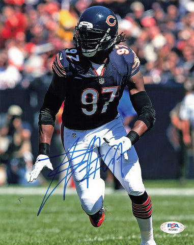 WILLIE YOUNG Signed 8x10 photo PSA/DNA Chicago Bears Autographed