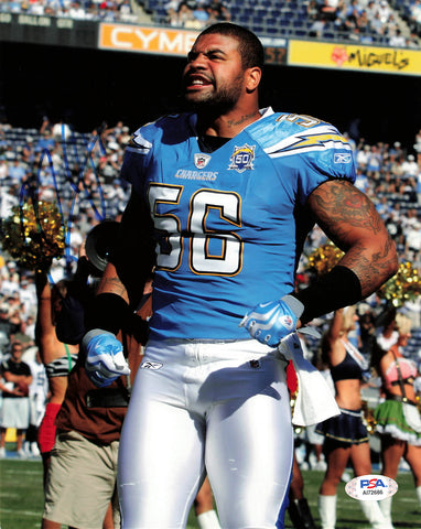Shawne Merriman signed 8x10 photo PSA/DNA San Diego Chargers Autographed