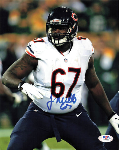 JORDAN MILLS Signed 8x10 photo PSA/DNA Chicago Bears Autographed
