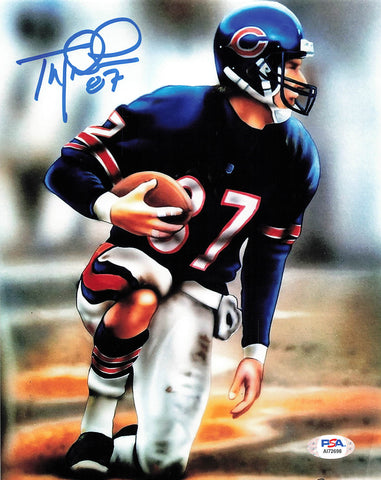 Tom Waddle Signed 8x10 photo PSA/DNA Chicago Bears Autographed