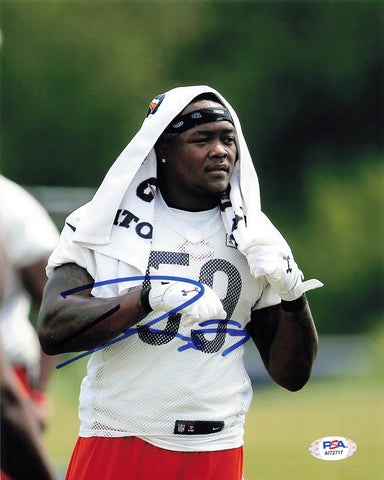 DANNY TREVATHAN Signed 8x10 photo PSA/DNA Chicago Bears Autographed