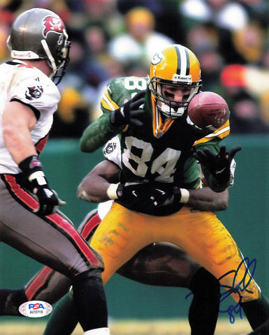 Bill Schroeder Signed 8X10 PHOTO PSA/DNA Green Bay Packers Autographed