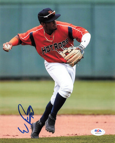 Wander Franco signed 8x10 photo PSA/DNA Tampa Bay Rays Autographed