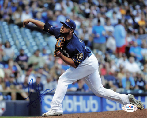 Jhoulys Chacin signed 8x10 photo PSA/DNA Milwaukee Brewers Autographed