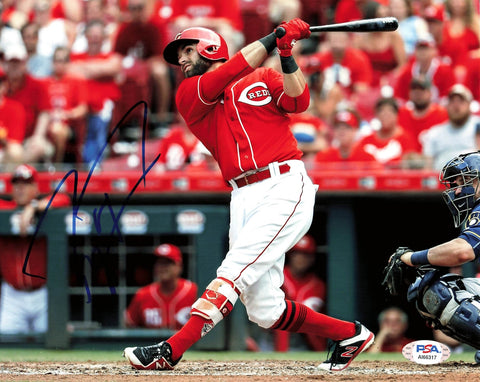 Jose Peraza signed 8x10 photo PSA/DNA Cincinnati Reds Autographed