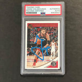 2018-19 Panini Donruss #43 Jonas Valanciunas Signed Card AUTO PSA Slabbed Toronto Raptors