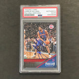 2015-16 NBA Panini Threads #197 Darrun Hilliard Signed Card AUTO PSA Slabbed RC Pistons