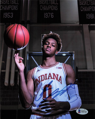 Romeo Langford signed 8x10 photo BAS Beckett Indiana Hoosiers Autographed