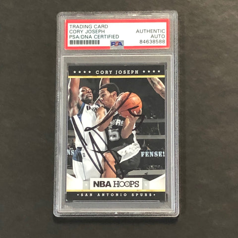 2012-13 NBA Hoops #248 Cory Joseph Signed Card AUTO PSA Slabbed Spurs