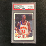 2006-07 Fleer #24 Marvin Williams Signed AUTO PSA Slabbed Hawks