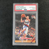 2007-08 Fleer Ultra #160 Sergio Rodriguez Signed Card AUTO PSA Slabbed Trail Blazers