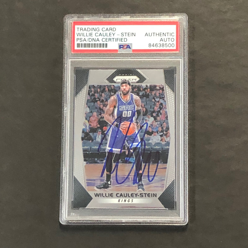 2017-18 Panini Prizm #29 Willie Cauley-Stein Signed Card AUTO PSA Slabbed Kings