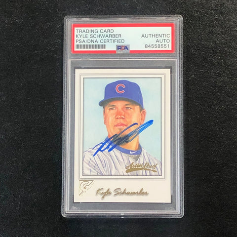 2017 Topps Gallery #135 Kyle Schwarber Signed Card PSA Slabbed Auto Cubs
