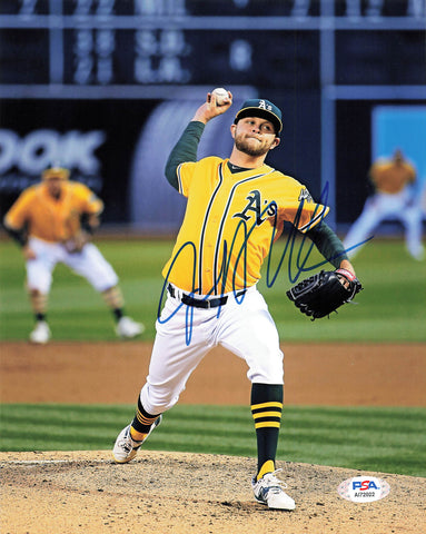 JESSE HAHN signed 8x10 photo PSA/DNA Oakland Athletics Autographed