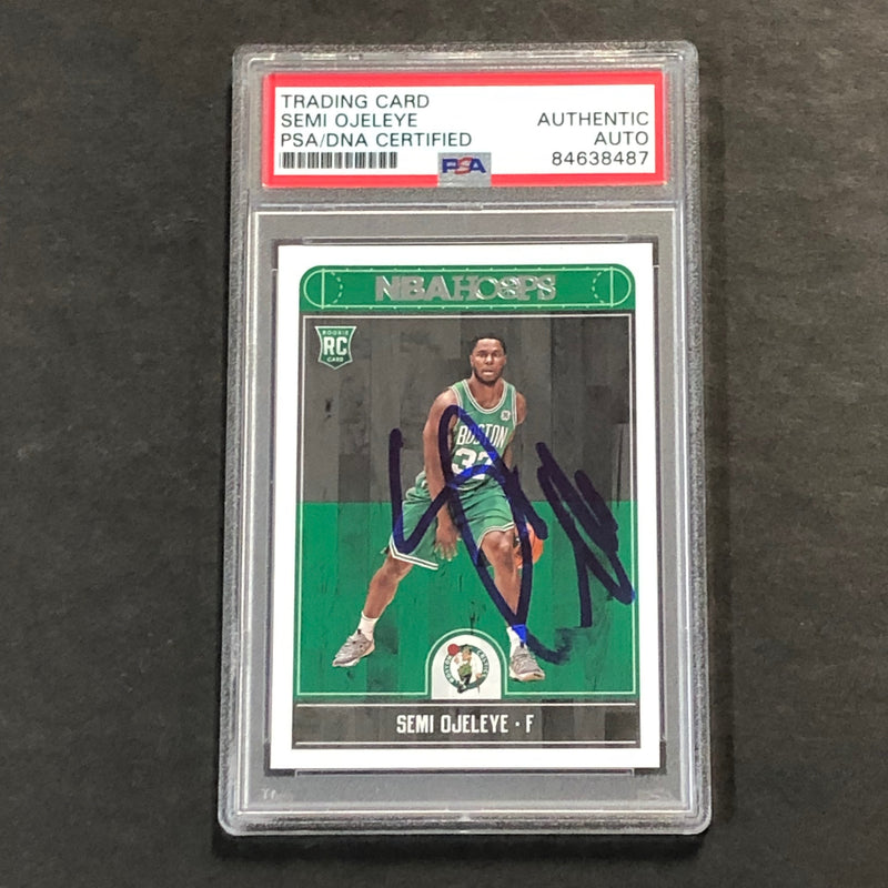 2017-18 NBA Hoops #287 Semi Ojeleye Signed Card AUTO PSA Slabbed RC Celtics