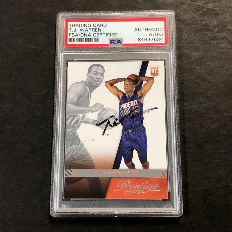 2014-15 Panini Prestige #173 TJ WARREN Signed Rookie Card AUTO PSA Slabbed RC Suns