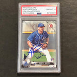 2016-17 Topps Bowman #63 HUNTER DOZIER Signed Card Auto Grade 10 PSA Slabbed RC Royals