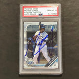 2019 Bowman Chrome #BDC-143 Moises Gomez Signed Card PSA Slabbed Auto Grade 10 Rays