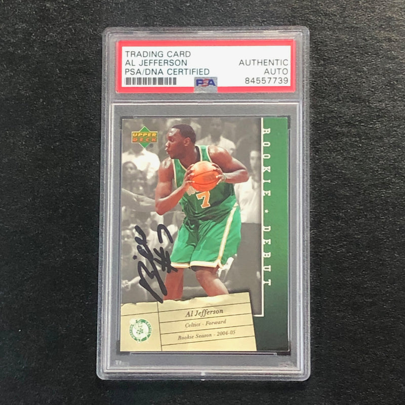 2006-07 Upper Deck Rookie Debut #5 AL JEFFERSON Signed Card AUTO PSA Slabbed RC Celtics