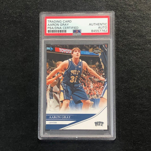 2007 Press Pass Collectors Series #14 Aaron Gray Signed Card AUTO PSA Slabbed Pittsburgh