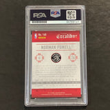 2015-16 Panini Excalibur #160 Norman Powell Signed Card AUTO 9 PSA Slabbed RC Raptors