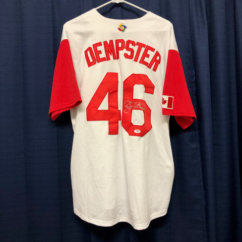 RYAN DEMPSTER signed jersey PSA/DNA Team Canada World Baseball Classic Autographed