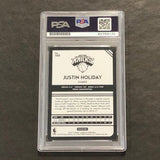 2016-17 Panini Complete #169 JUSTIN HOLIDAY Signed Card AUTO 10 PSA Slabbed Knicks