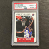 2015-16 NBA Hoops #176 Otto Porter Signed Card AUTO 10 PSA Slabbed Wizards