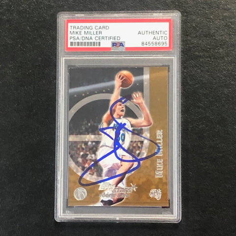 2000-01 Topps Stars #106 Mike Miller Signed Card AUTO PSA Slabbed RC Magic