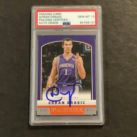 2012-13 Panini Basketball #66 Goran Dragic Signed Card AUTO 10 PSA/DNA Slabbed Suns