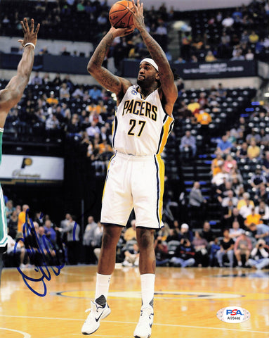 Jordan Hill Signed 8x10 photo PSA/DNA Indiana Pacers Autographed