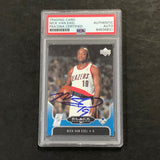 2004-05 Upper Deck Black Diamond #69 Nick Van Exel Signed Card AUTO PSA Slabbed Blazers