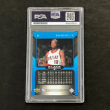 2004-05 Upper Deck Black Diamond #69 Nick Van Exel Signed Card AUTO PSA Slabbed Blazers