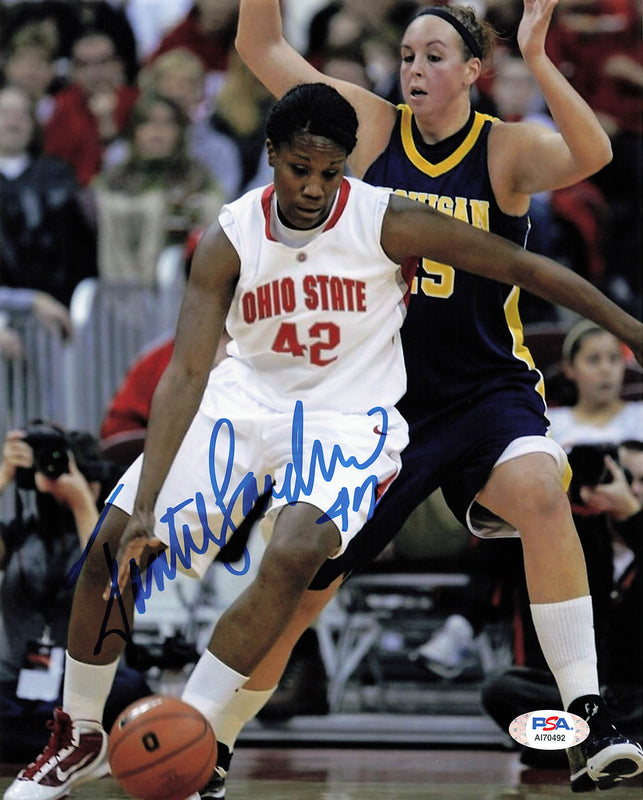 Jantel Lavender signed 8x10 Photo PSA/DNA Ohio State Autographed