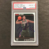 2014-15 NBA Hoops #290 Johnny O'Bryant Signed Card AUTO 10 PSA/DNA Slabbed RC Bucks