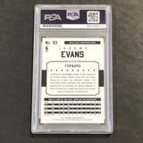 2015-16 NBA Hoops #93 Jeremy Evans Signed Card AUTO 10 PSA Slabbed Mavericks