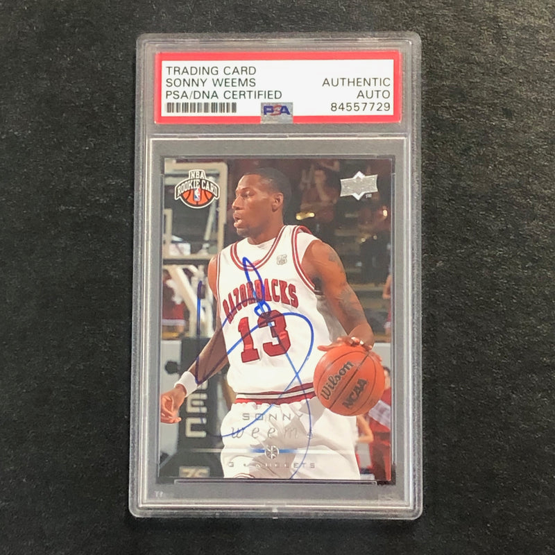2008-09 UPPER DECK #249 Sonny Weems Signed AUTO PSA Slabbed RC Nuggets