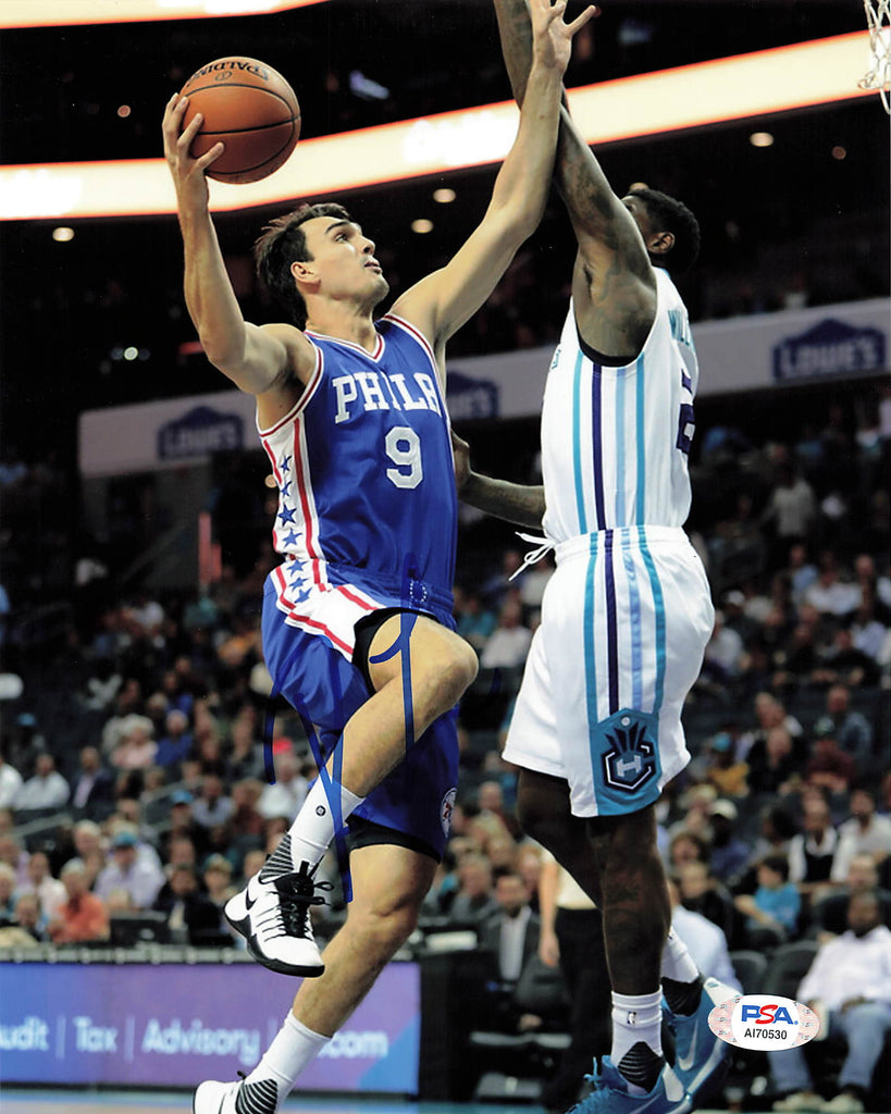Dario Saric signed 8x10 photo PSA/DNA Philadelphia 76ers