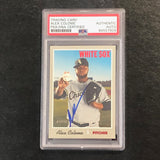 2019 Topps Heritage #342 Alex Colome Signed Card PSA Slabbed Auto White Sox