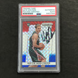 2013-14 Panini Prizm #268 Red White Blue Nate Wolters Signed Card AUTO PSA/DNA Slabbed RC Bucks