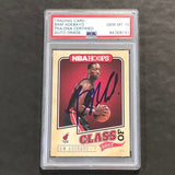 2017-2018 NBA HOOPS Class of 2017 #14 BAM ADEBAYO Signed Card AUTO 10 PSA Slabbed RC Heat