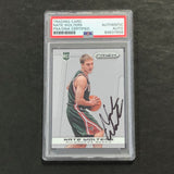 2013-14 Panini Prizm #268 Nate Wolters Signed Card AUTO PSA/DNA Slabbed RC Bucks