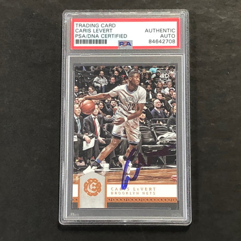 2016-17 Panini Excalibur #15 Caris Levert Signed Card AUTO PSA Slabbed Nets RC