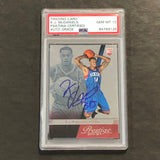 2014-15 Panini Prestige #187 KJ McDaniels Signed Card AUTO 10 PSA Slabbed RC 76ers