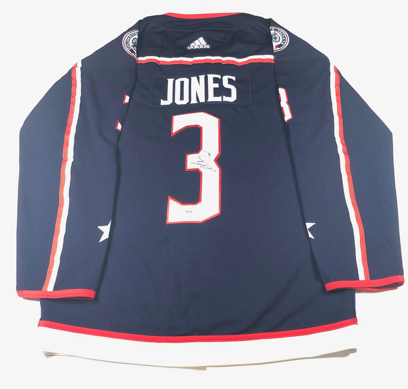 Seth Jones Signed Jersey PSA/DNA Columbus Blue Jackets Autographed