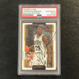 2001-02 Upper Deck MVP #209 Jason Richardson Signed Card AUTO PSA Slabbed RC Michigan State