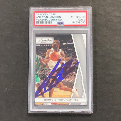 2010-11 Panini Prestige #18 Antawn Jamison Signed Card AUTO PSA Slabbed Cavaliers